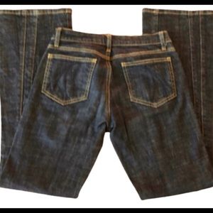 DKNY dark wash flare leg jeans, vintage